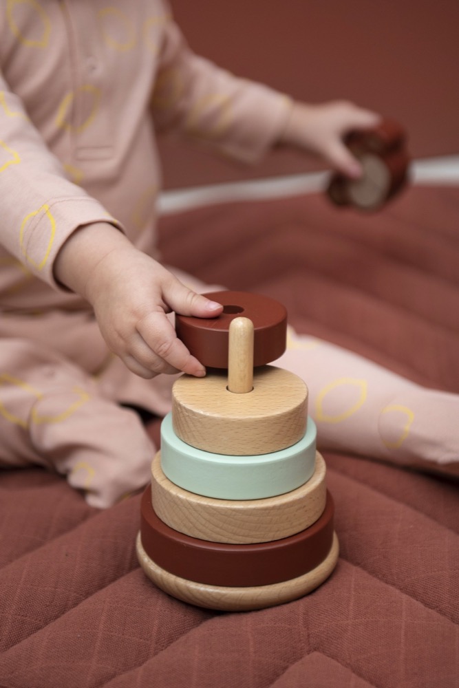 Wooden stacking toy - Mr. Monkey